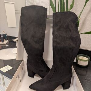 Marc Fisher Black Heeled Boots